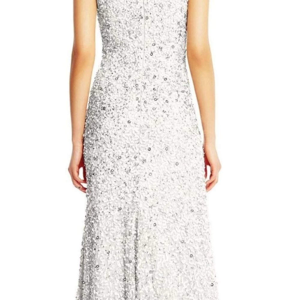 White sequins dress